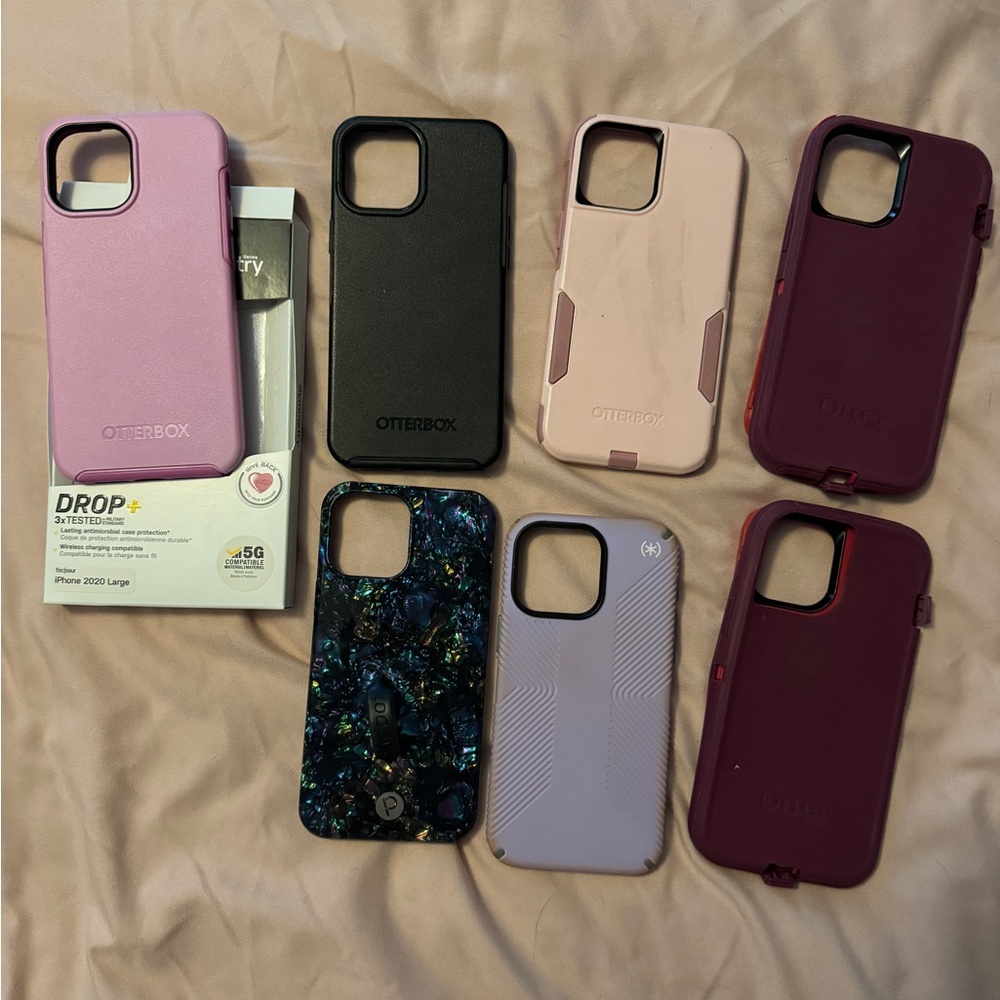 Lot of (8) iPhone 12 Pro Max cases